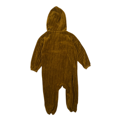 Mainio velour jumpsuit, caramel | 86/92cm