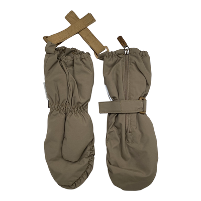 Mini A Ture matcesar fleece golves, coffee | 2-3y