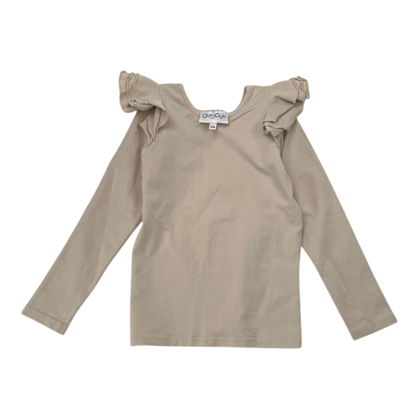 Gugguu frill shirt, wheat | 110cm