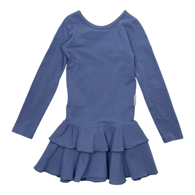 Gugguu frilla dress, blue | 98cm