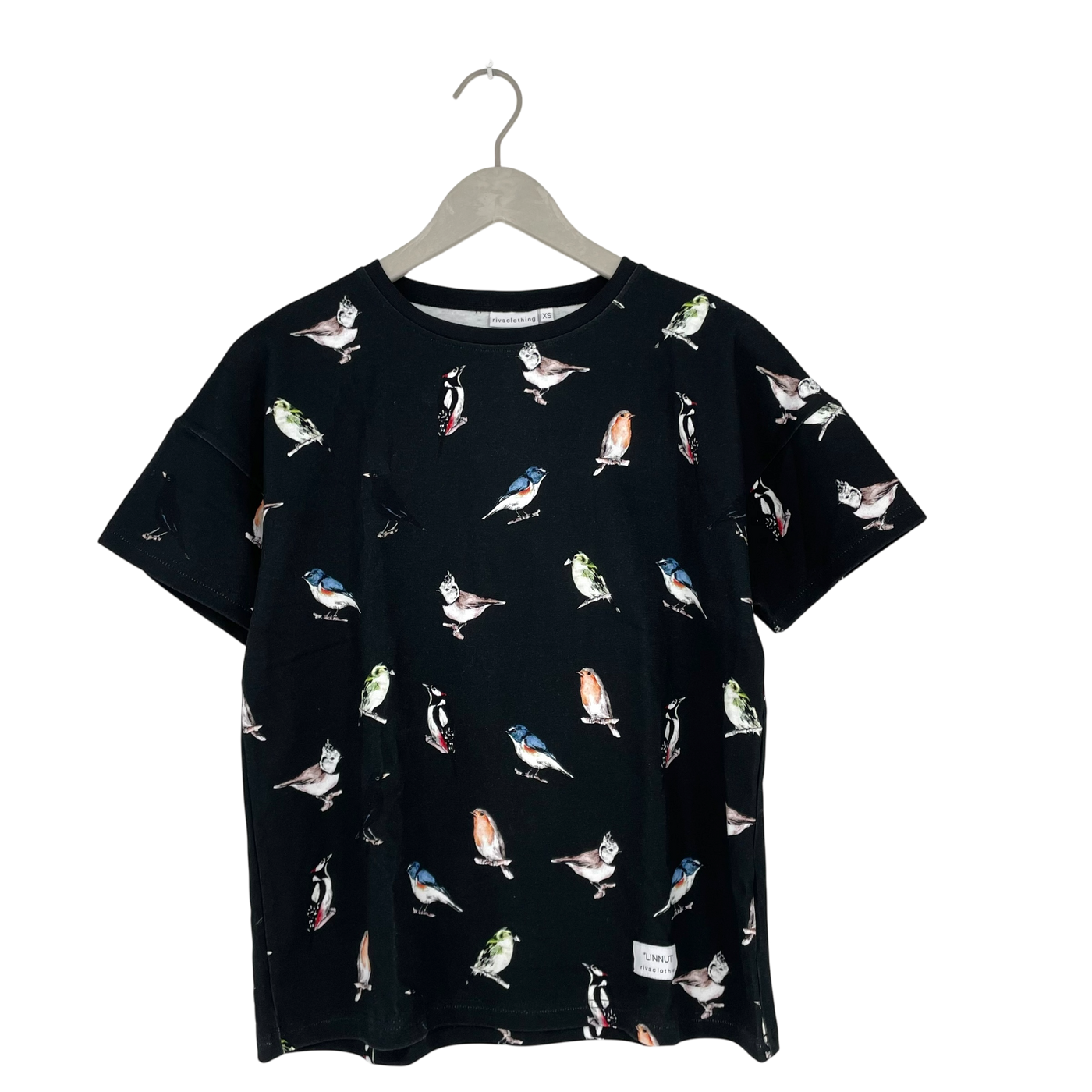 Riva Clothing t-shirt, linnut | unisex XS