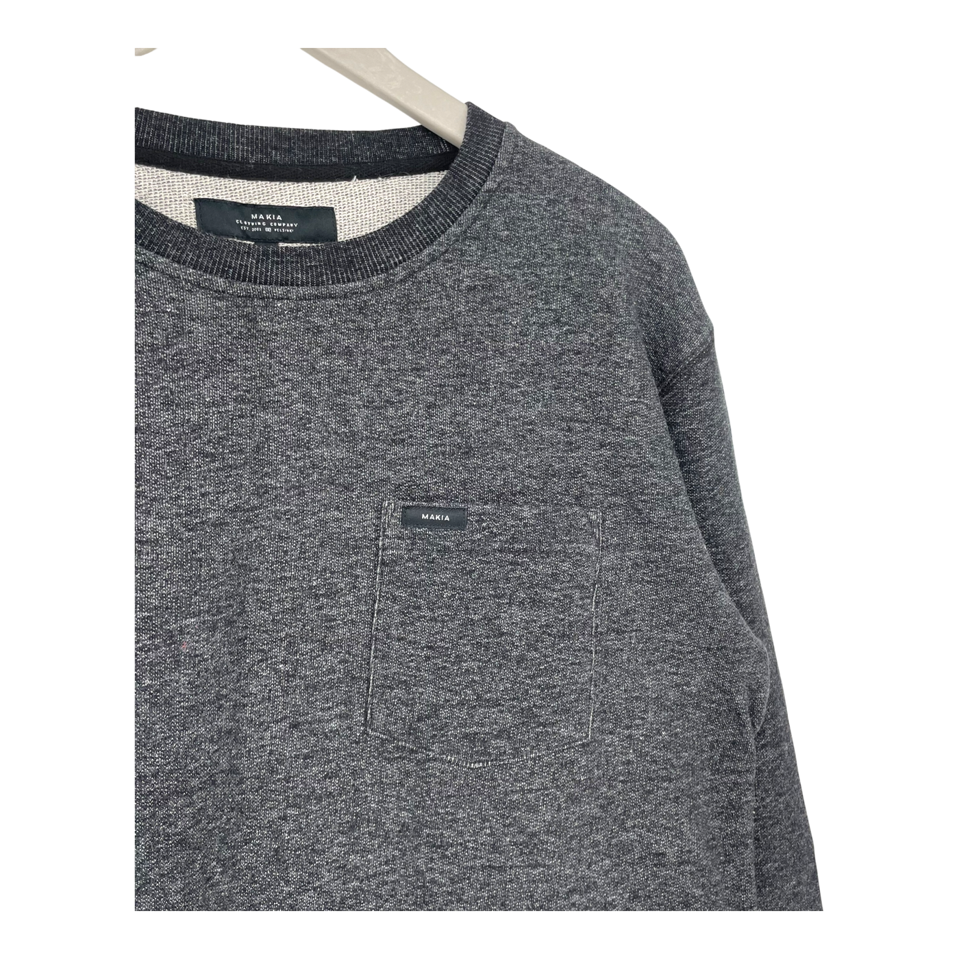Makia sweatshirt, charcoal denim | unisex L