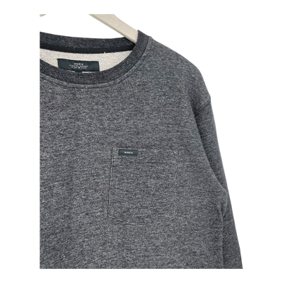 Makia sweatshirt, charcoal denim | unisex L