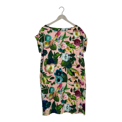 Uhana silk dress, flowers | woman L