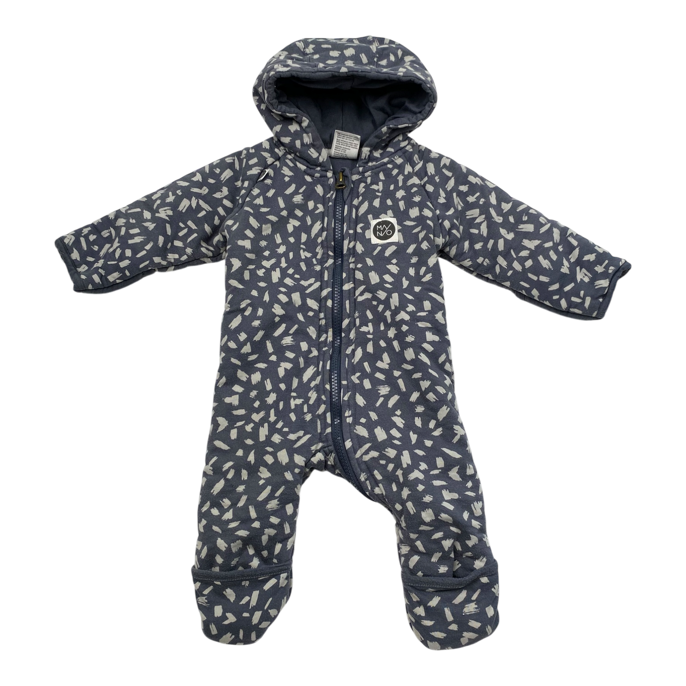 Mainio padded jumpsuit, slate gray | 62/68cm
