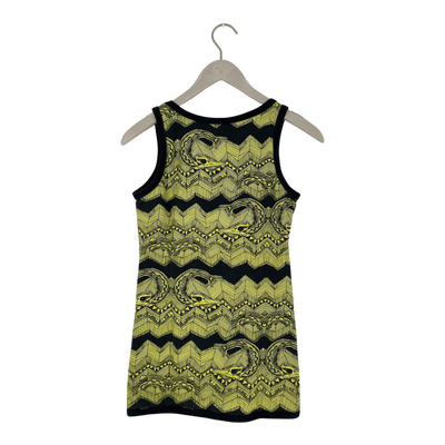 Ommellinen top, black & yellow | woman M