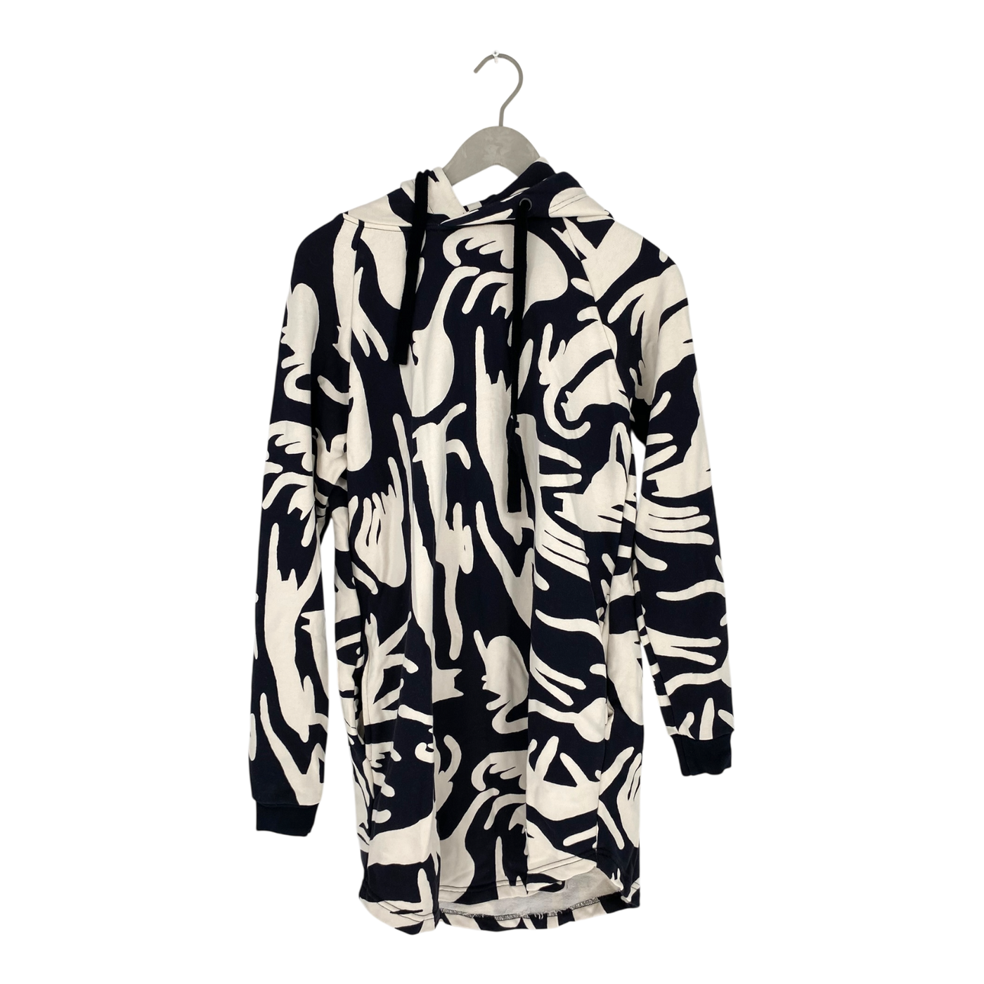 Riva Clothing hoodie tunic, cats | woman XS