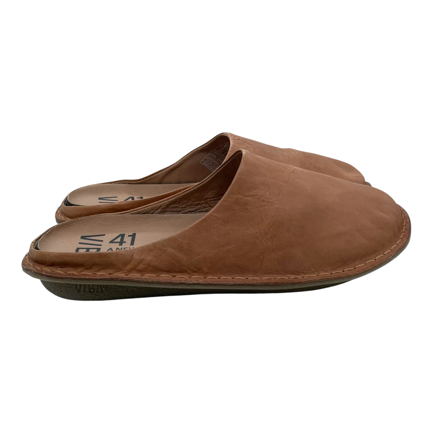 VIBAe Roma leather slippers, fawn tan | 41