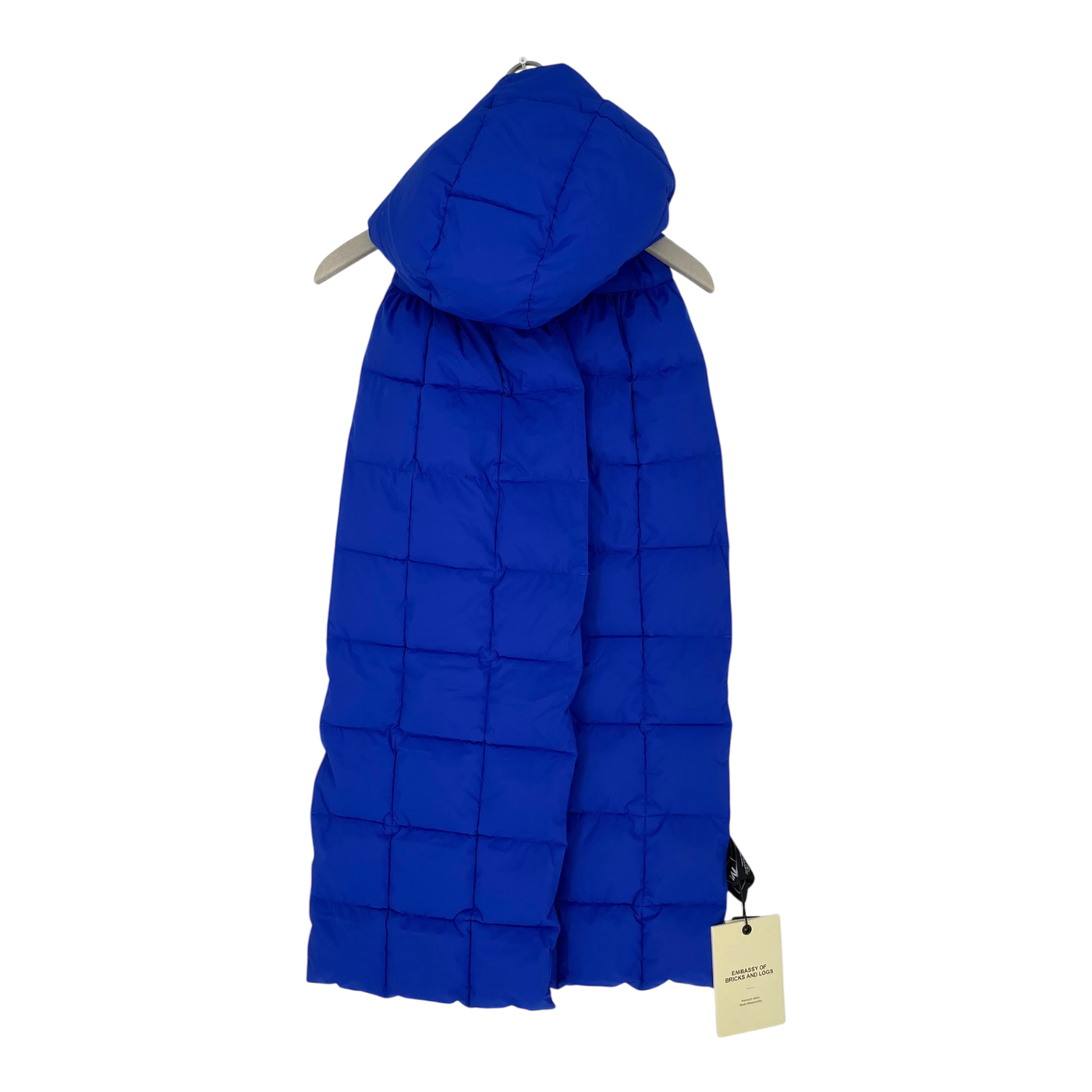 Embassy of Bricks and Logs dublin puffer scarf, blue | onesize