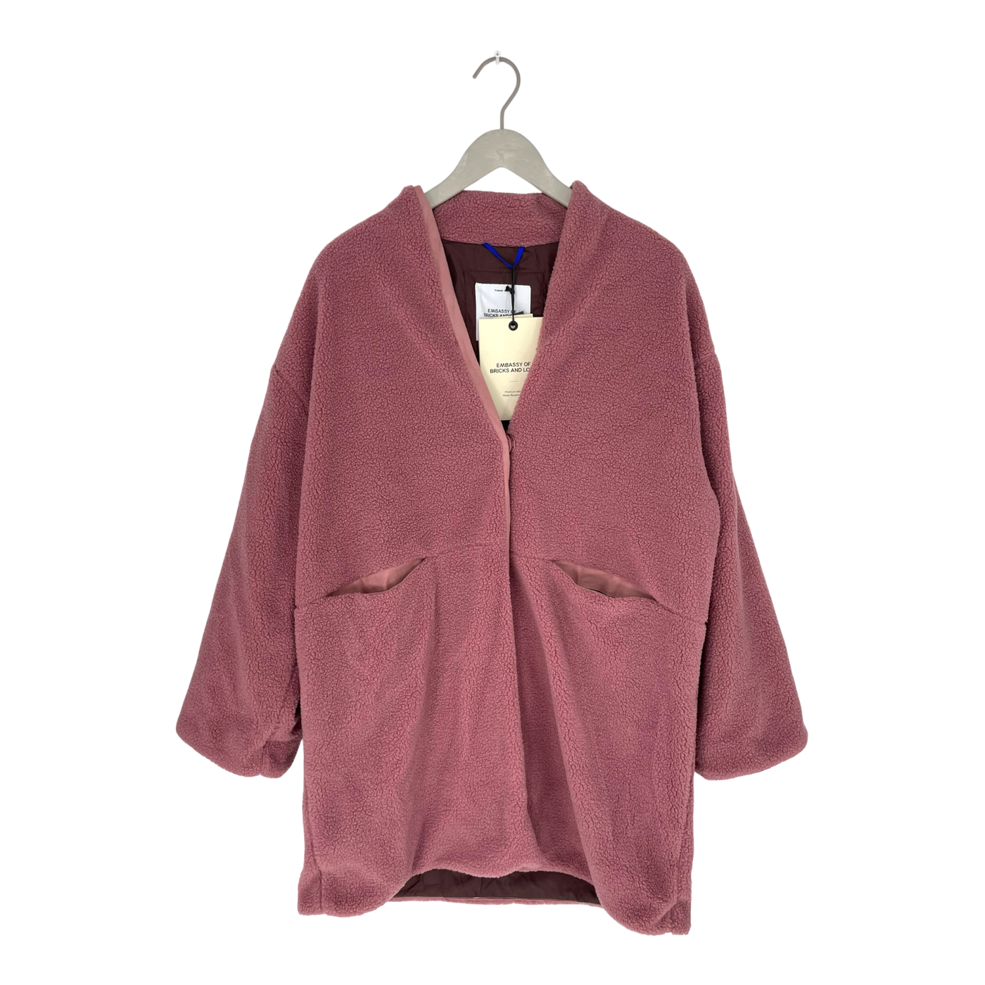 Embassy of Bricks and Logs takeao sherpa jacket, mauve | woman S