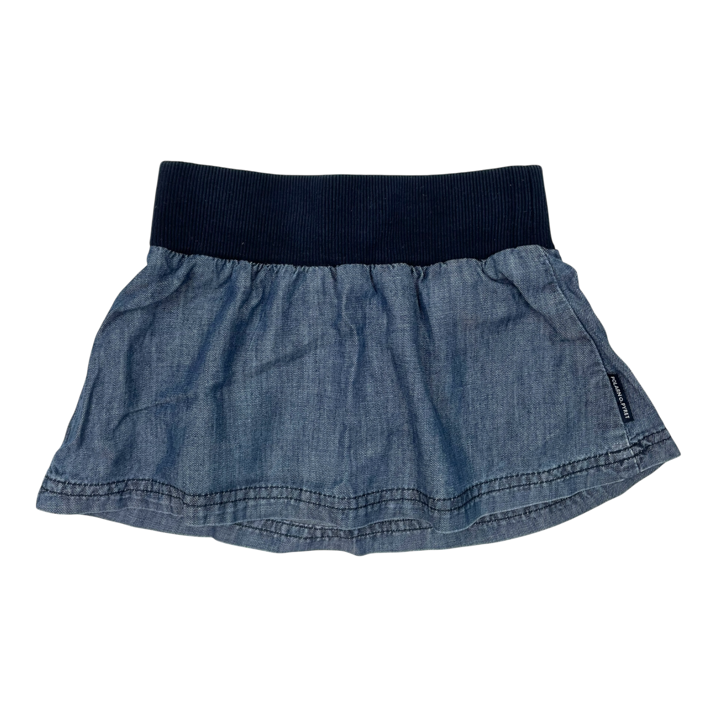 Polarn O. Pyret denim skirt, denim blue | 74cm