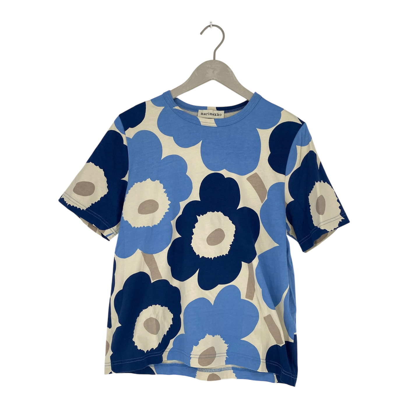 Marimekko Erna entspannte T-Shirt, Unikko | Unisex m