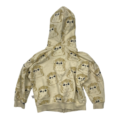 Mainio zipper hoodie, hedgehog | 86/92cm