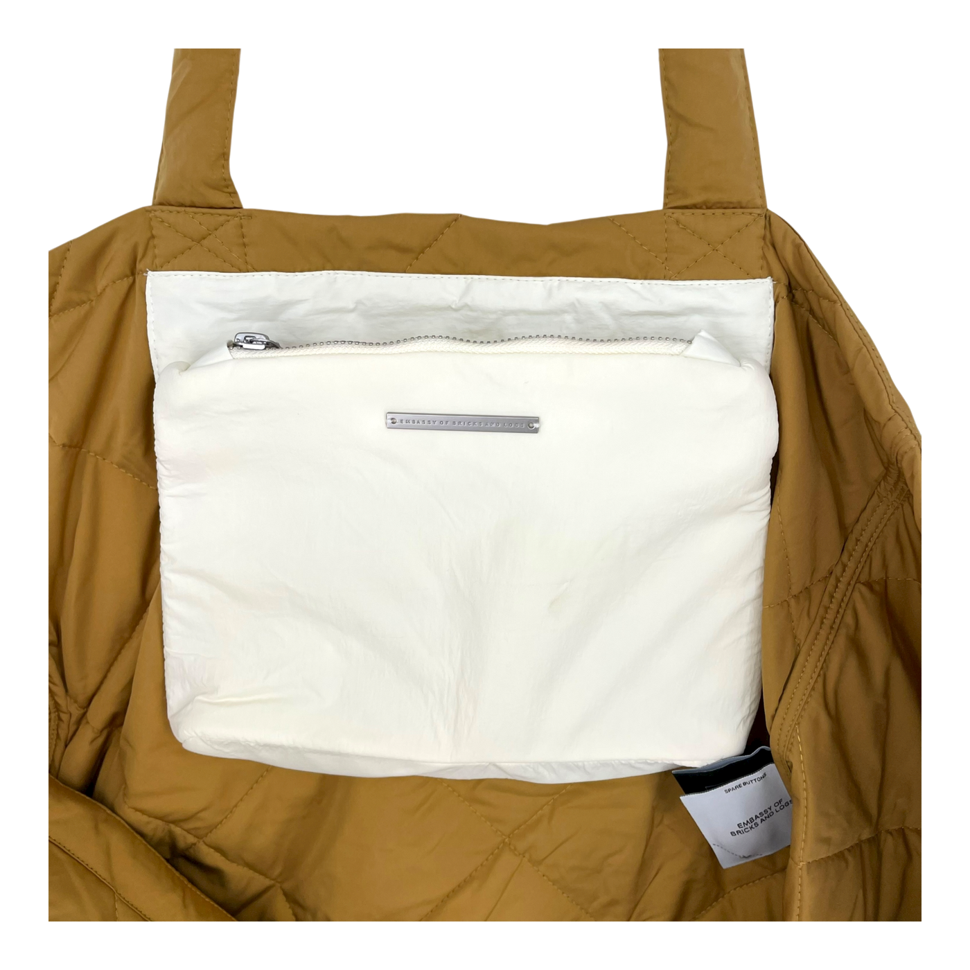 Embassy of Bricks and Logs albi quilted bag, earth