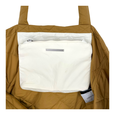 Embassy of Bricks and Logs albi quilted bag, earth