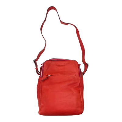 Harold's Bags leather tryo shopper, red