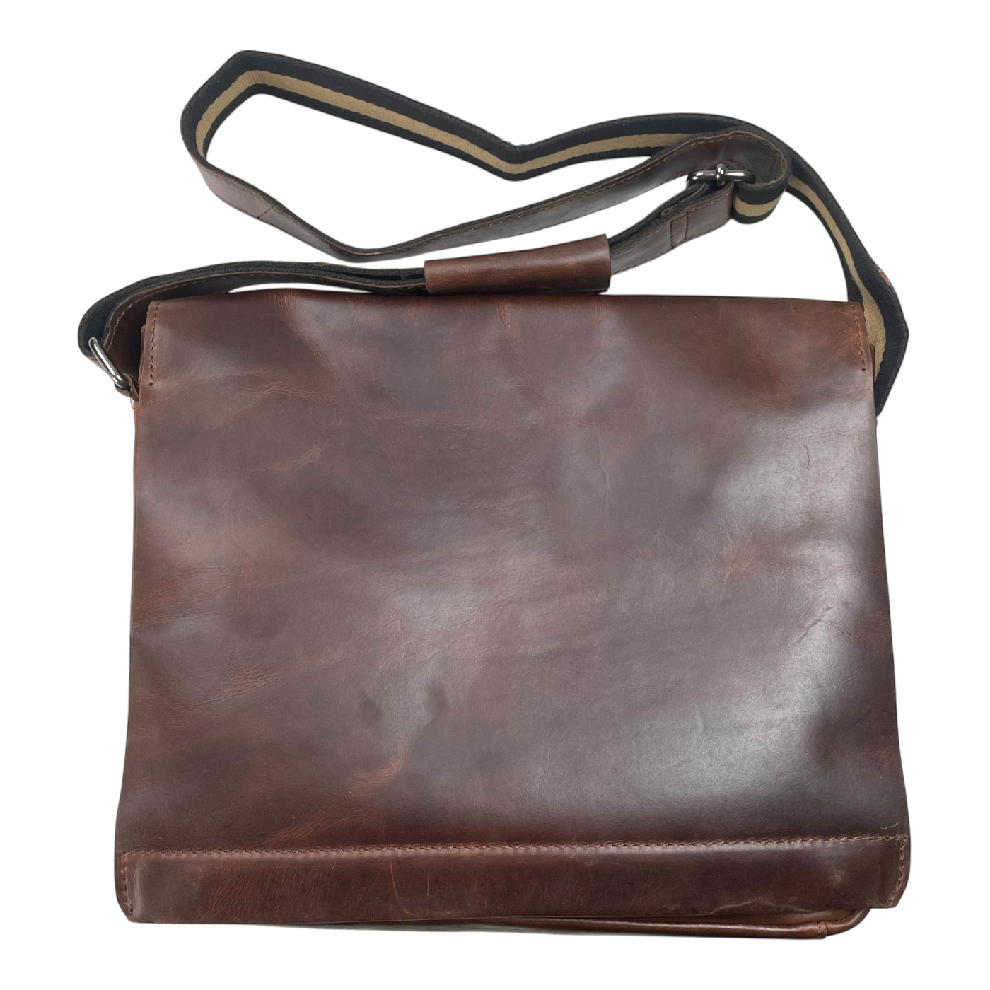 Harold's Bags leather campo messenger bag M, dark brown