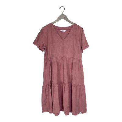 Nakoa linen layered dress, rose | woman L