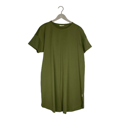 Riva clothing muisto t-shirt dress, olive green | woman XL