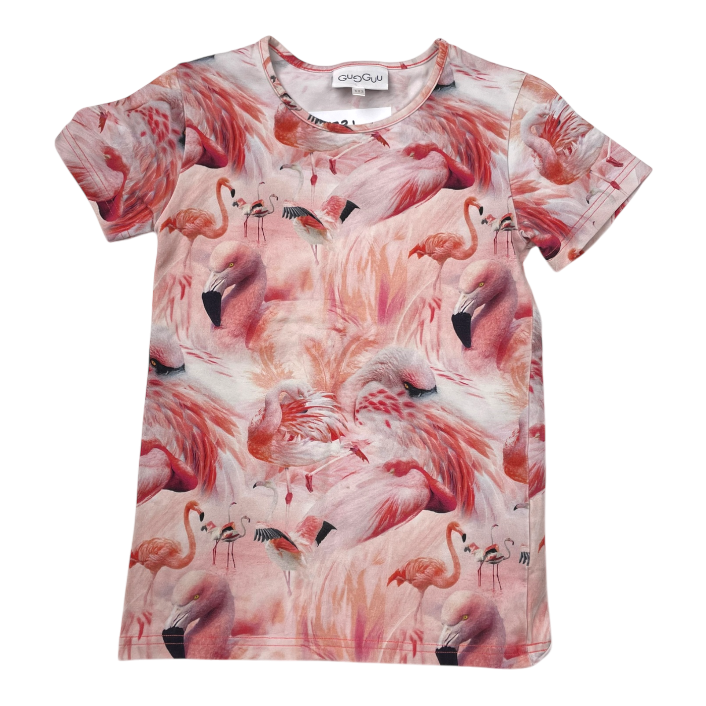 Gugguu t-shirt, flamingo | 128cm