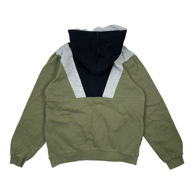 Polarn O. Pyret half zip hoodie, green | 134/140cm