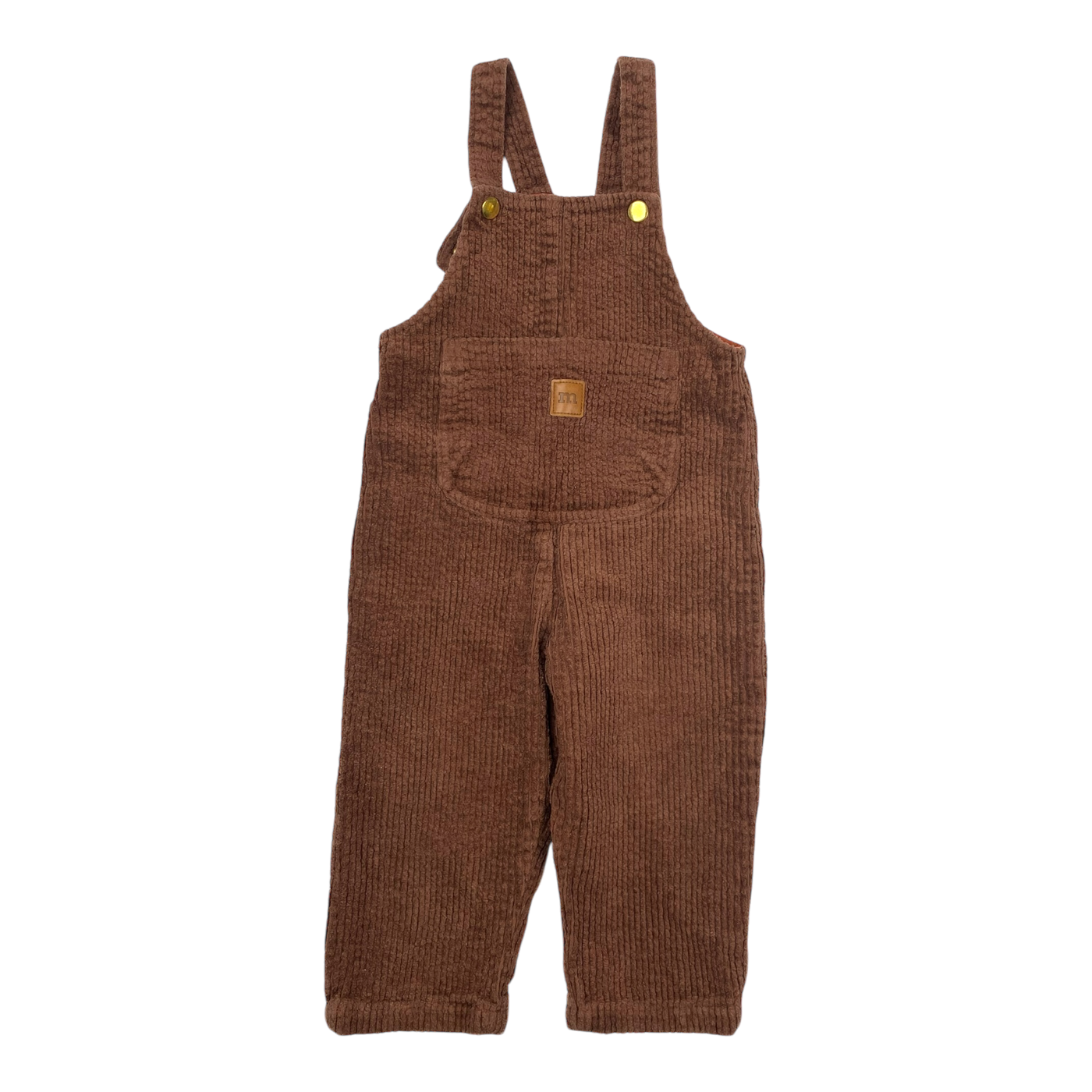 Metsola corduroy dungarees, brown | 74/80cm