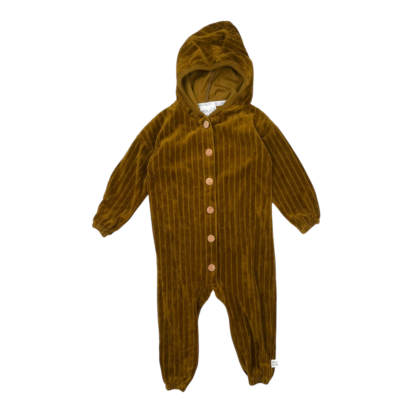 Mainio velour jumpsuit, caramel | 86/92cm