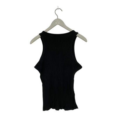 Riva Clothing rib tank, black| woman L