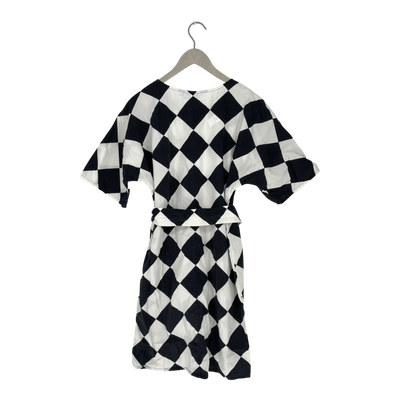 Marimekko rajaton vinokana dress, black / white | woman S