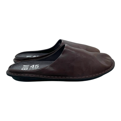 VIBAe Roma leather slippers, cocoa brown | 45