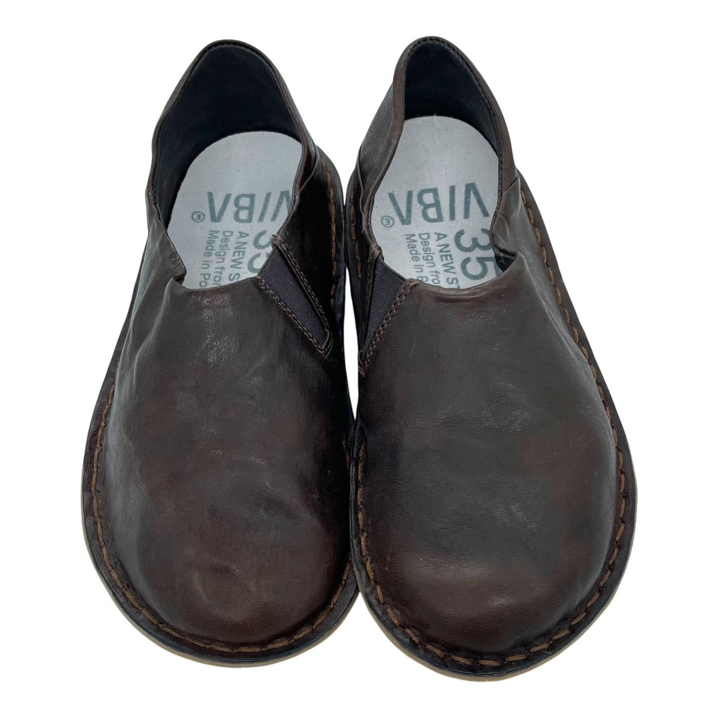 VIBAe Zuma leather shoes, cocoa brown | 35