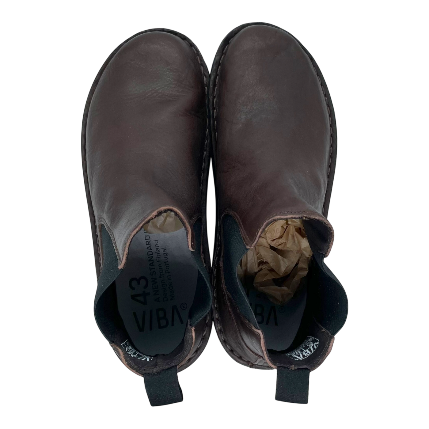 Vibe Helsinki Lederstiefel, Kakao Brown | 43