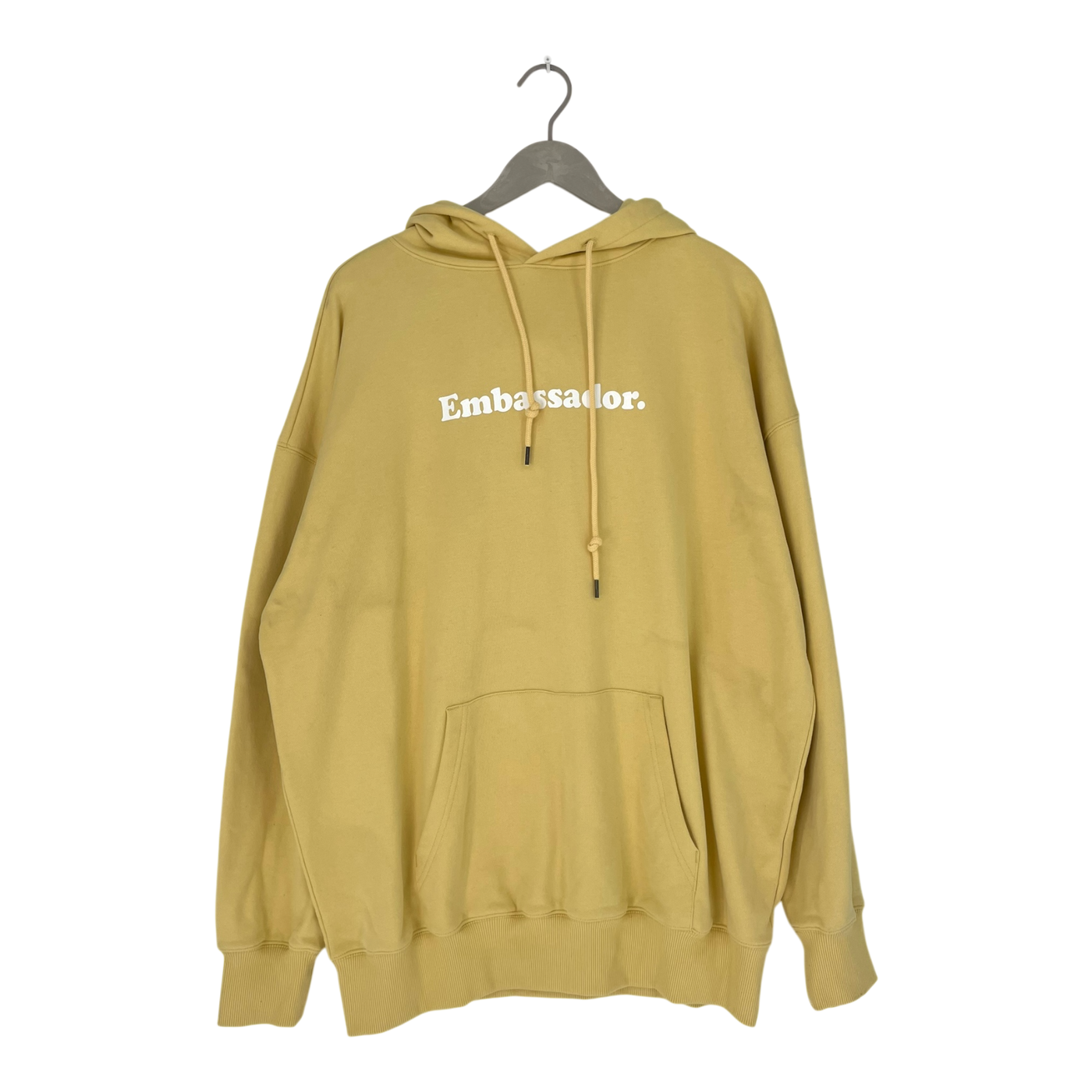 Embassy of Bricks and Logs hoodie, yellow | unisex L