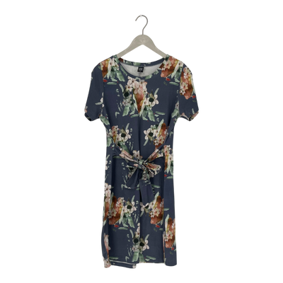 Kaiko t-shirt belted dress, blue blossom | woman M