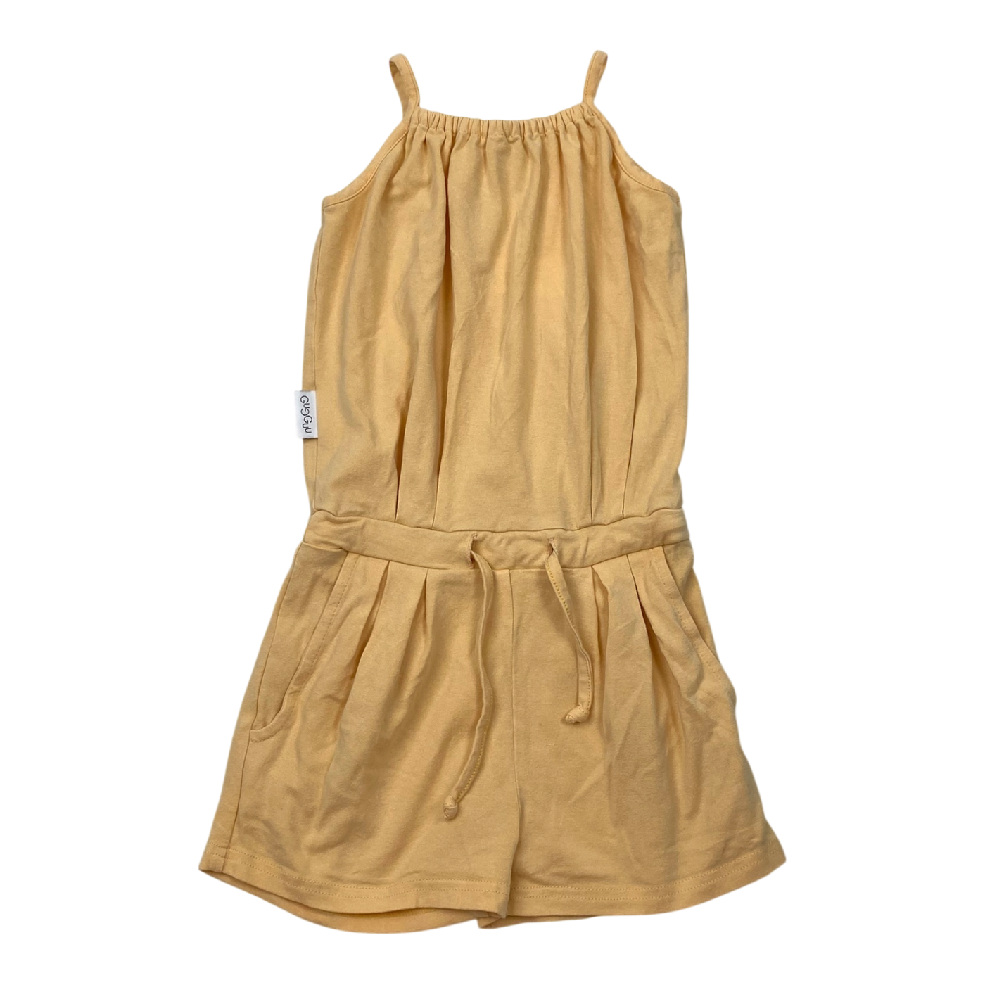 Gugguu spagetti tricot jumpsuit, yellow | 110cm