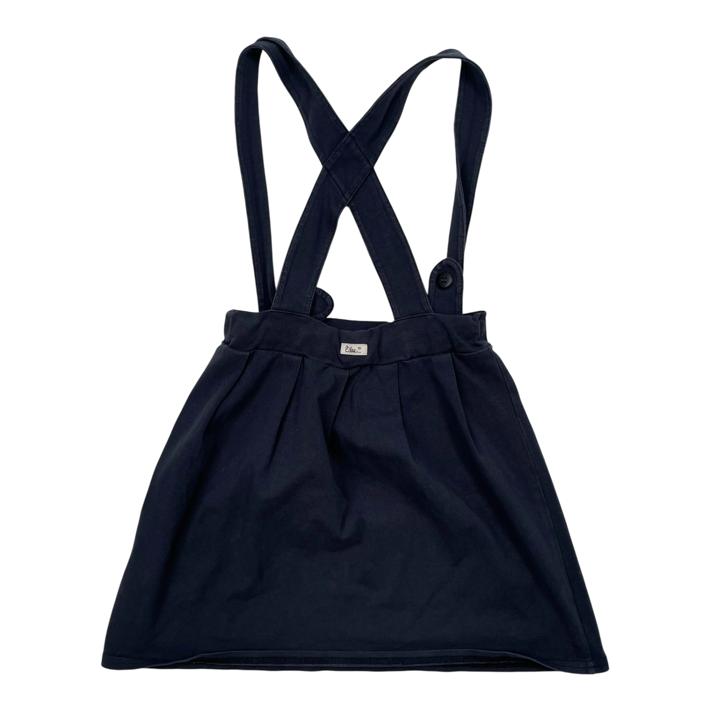 Blaa sweat skirt with suspenders, dark grey | 110/116cm