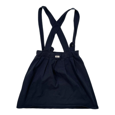 Blaa sweat skirt with suspenders, dark grey | 110/116cm