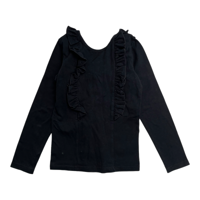 Gugguu frill shirt, black | 104cm