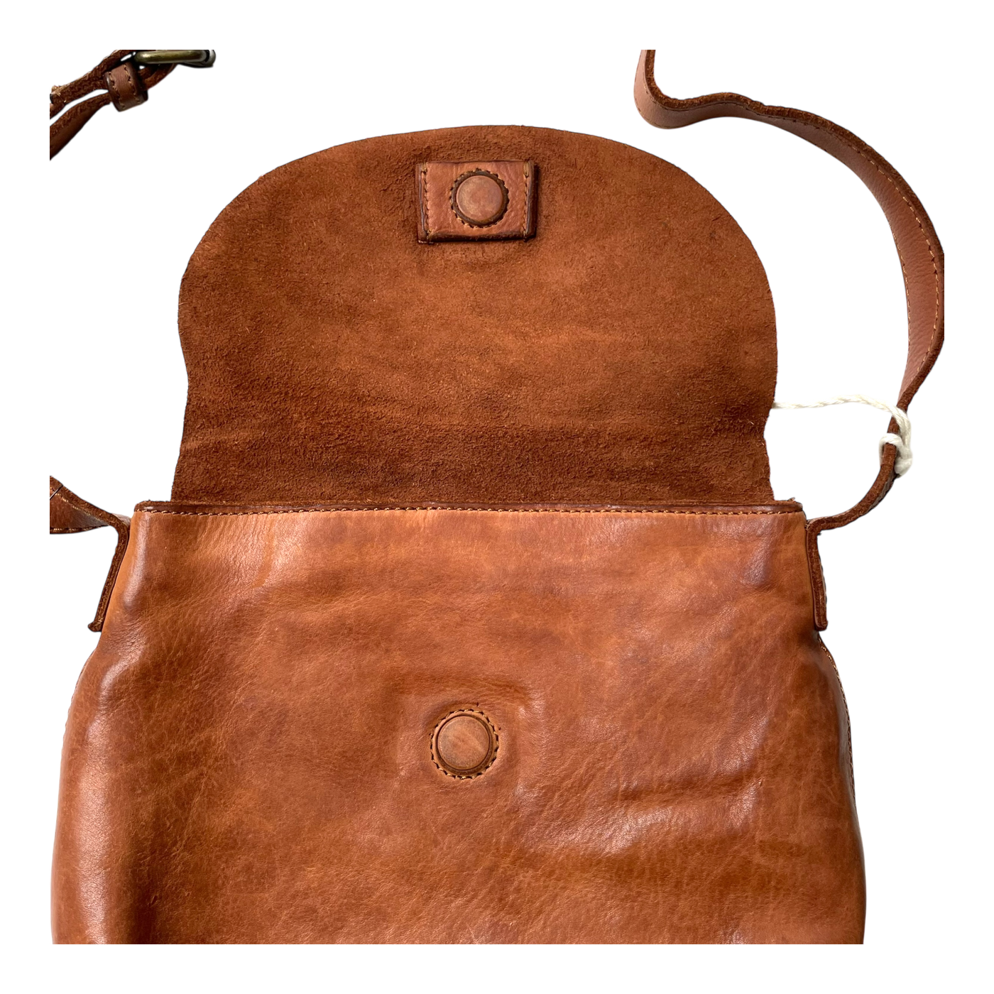 Harold's Bags leather submarine crossbag small, cognac