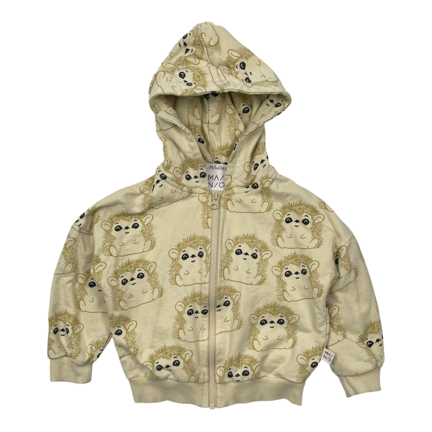 Mainio zipper hoodie, hedgehog | 86/92cm