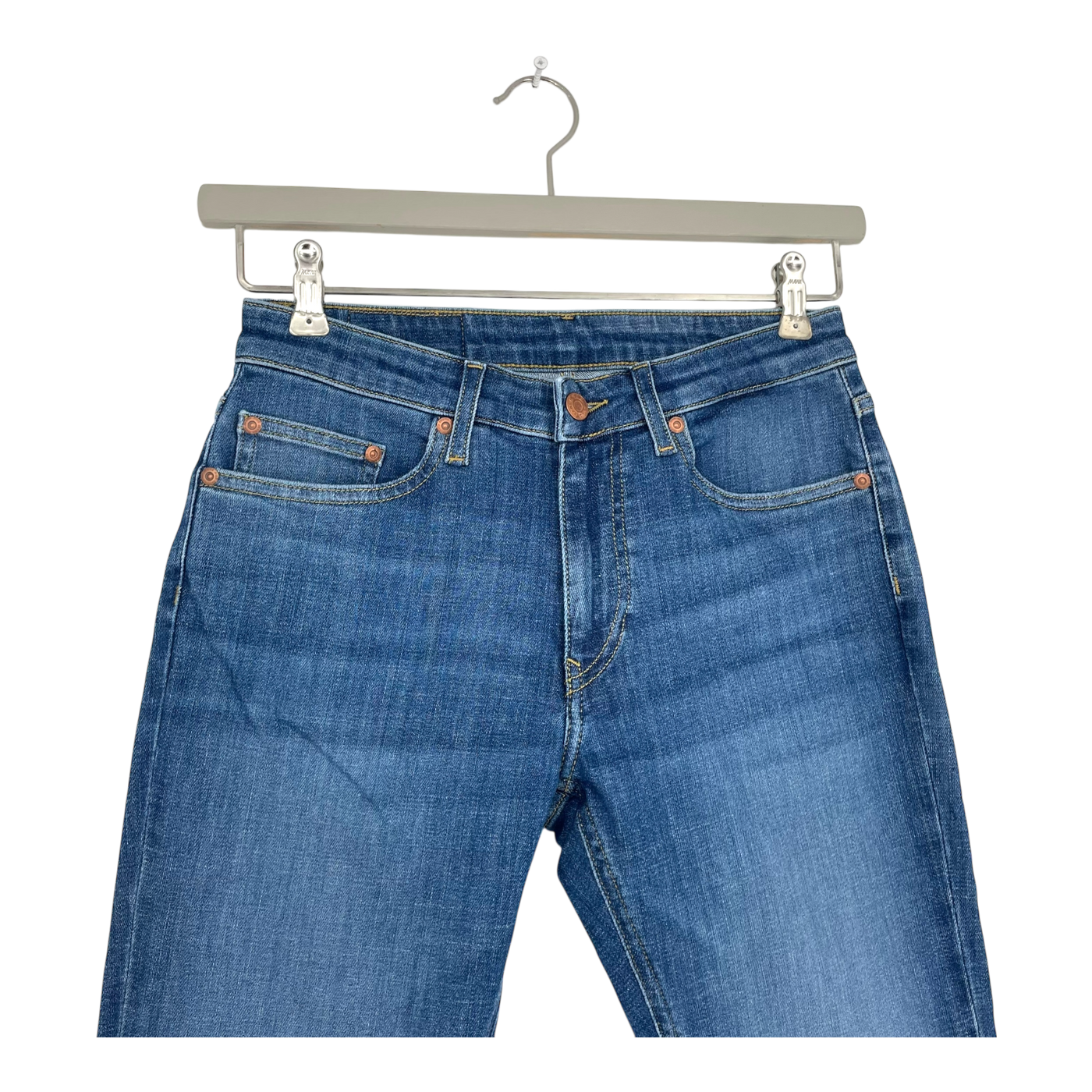 Mud Jeans Faye low slim jeans, authentic indigo | woman 27/32