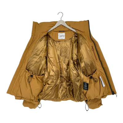 Embassy of Bricks and Logs puffer jacket, mustard | unisex L