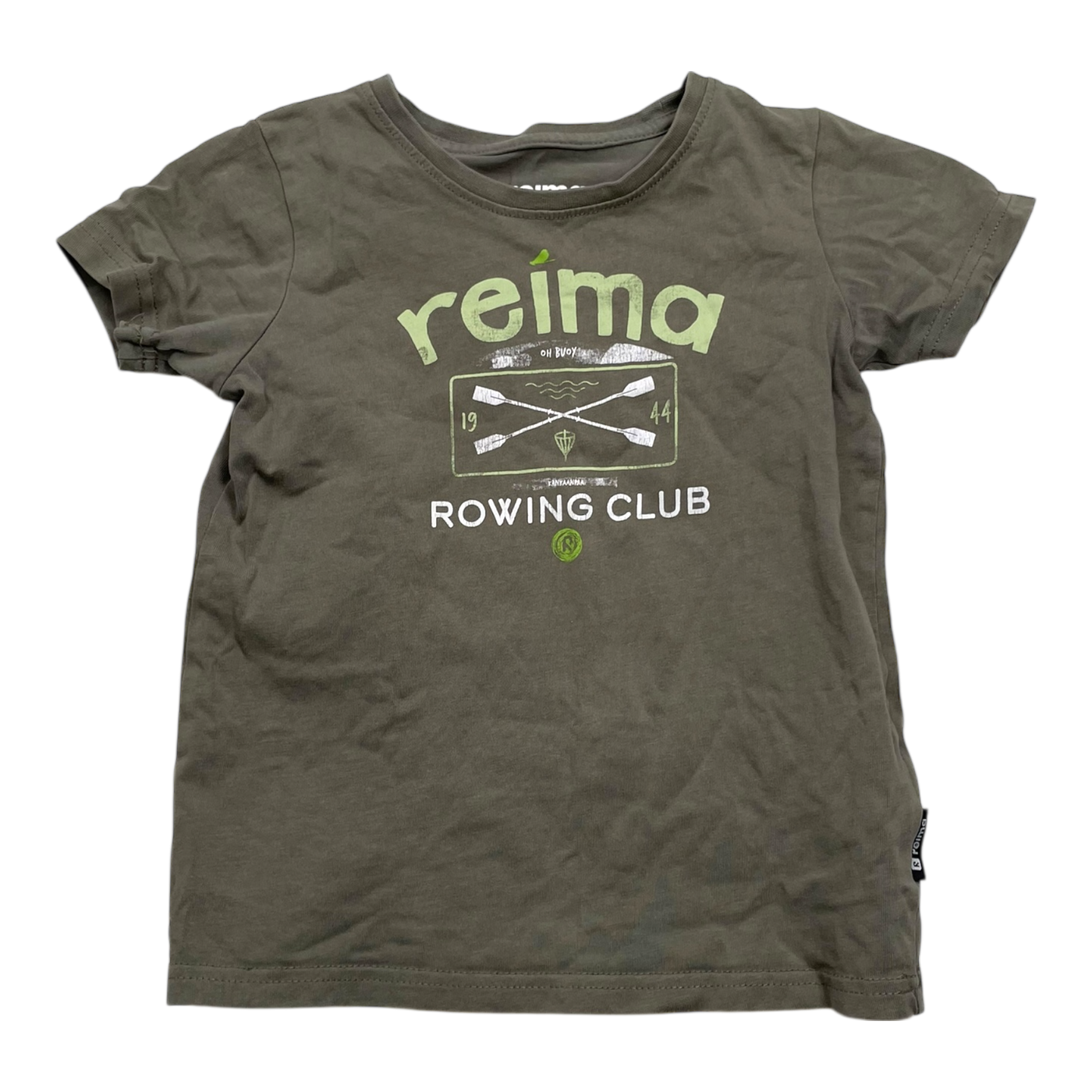 Reima t-shirt, olive green | 110cm