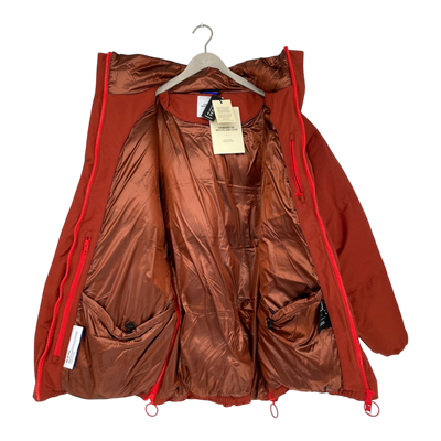 Embassy of Bricks and Logs Ekonda short parka, burnt red | unisex L