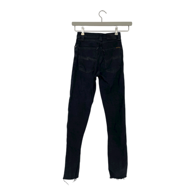 Nudie Jeans super skinny high rise jeans, dark grey | woman W24