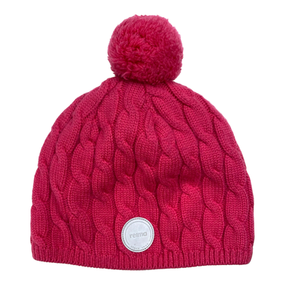 Reima nyksund wool beanie, pink | 5-7y