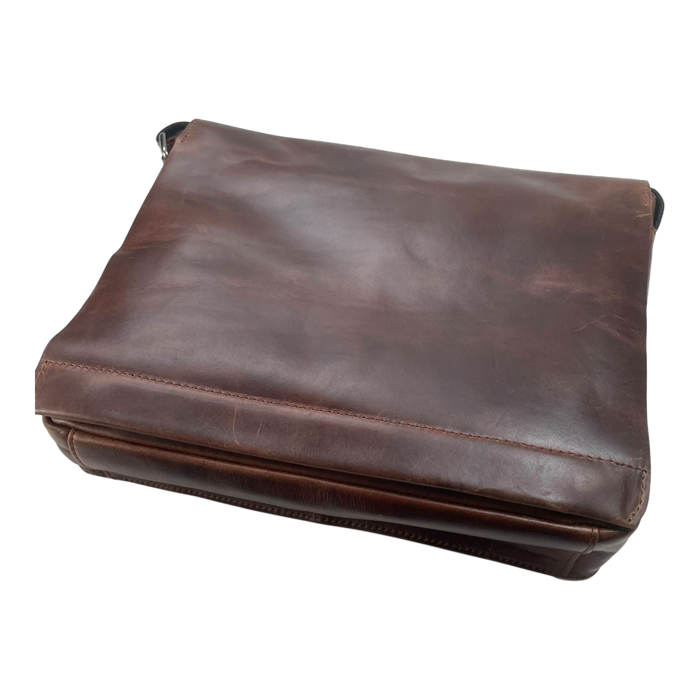 Harold's Bags leather campo messenger bag M, dark brown