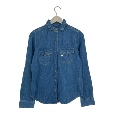 Mud Jeans shirley denim shirt, denim blue | woman S