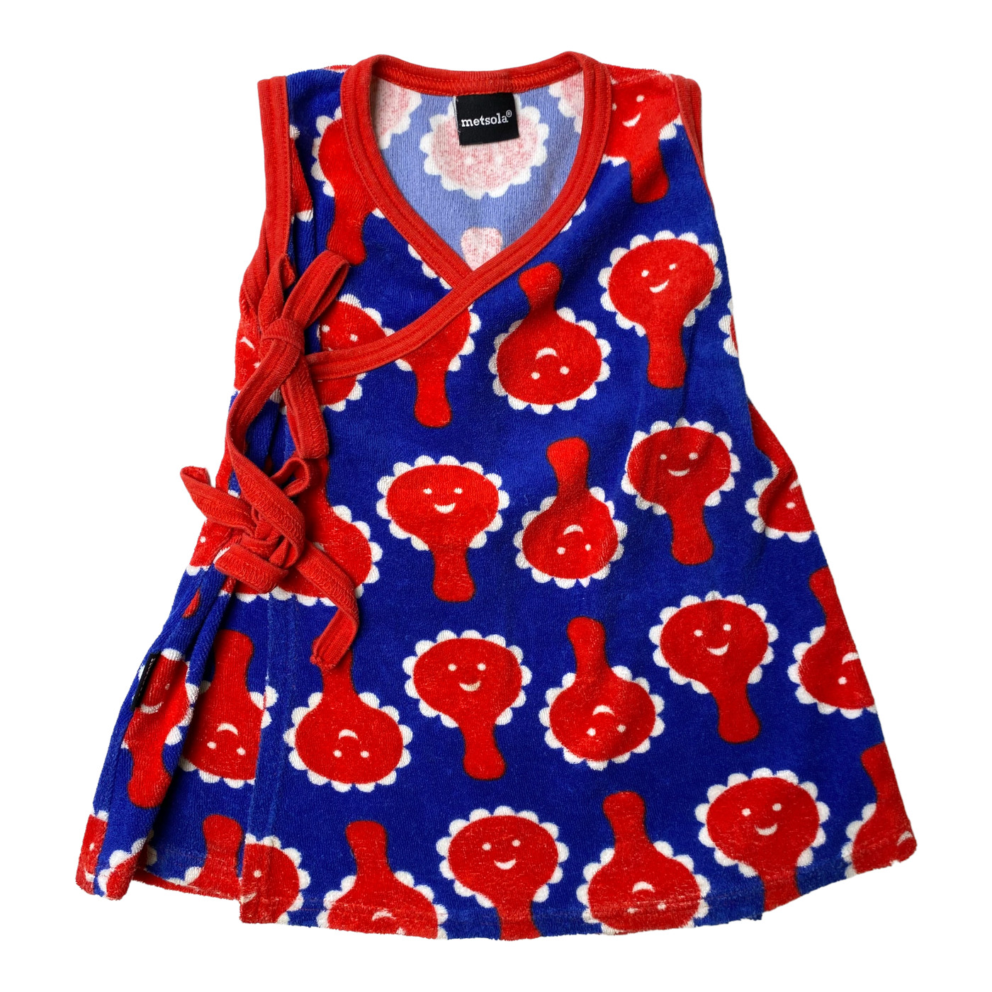 Metsola sleeveless terry dress, rattle | 74/80cm