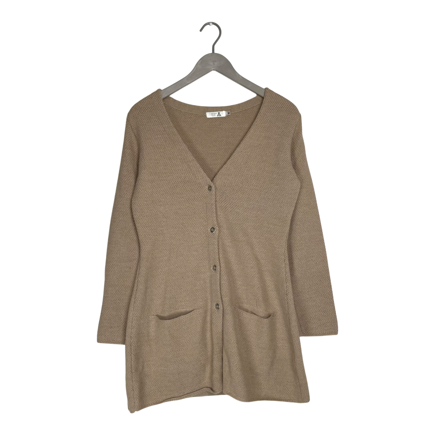 Alpa drizzle cardigan, wheat | woman M